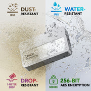 Lexar® Professional Go Portable SSD with Hub - 1