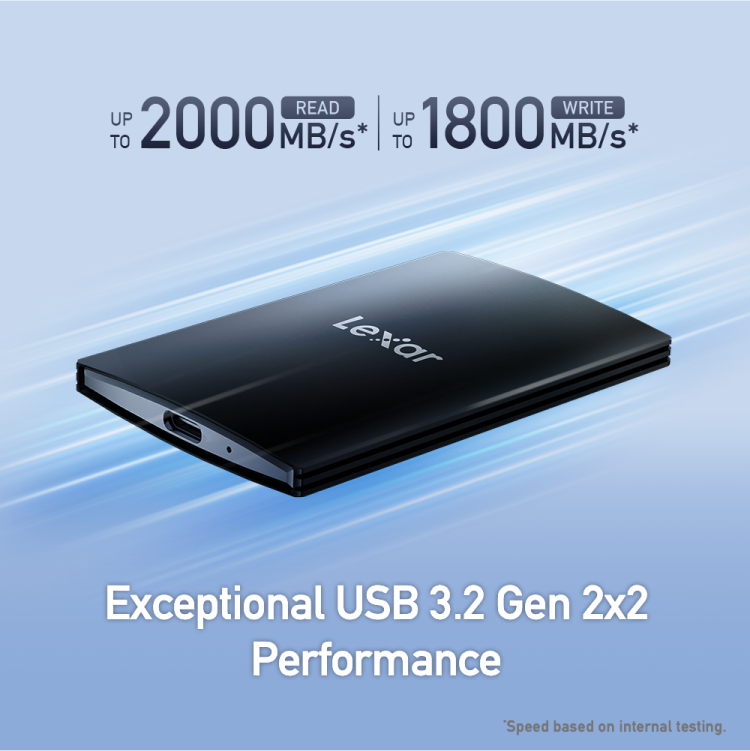Lexar SL500 Portable SSD 1TB USB 3.2 Gen 2x2 2000MB/s 1800MB/s External SSD