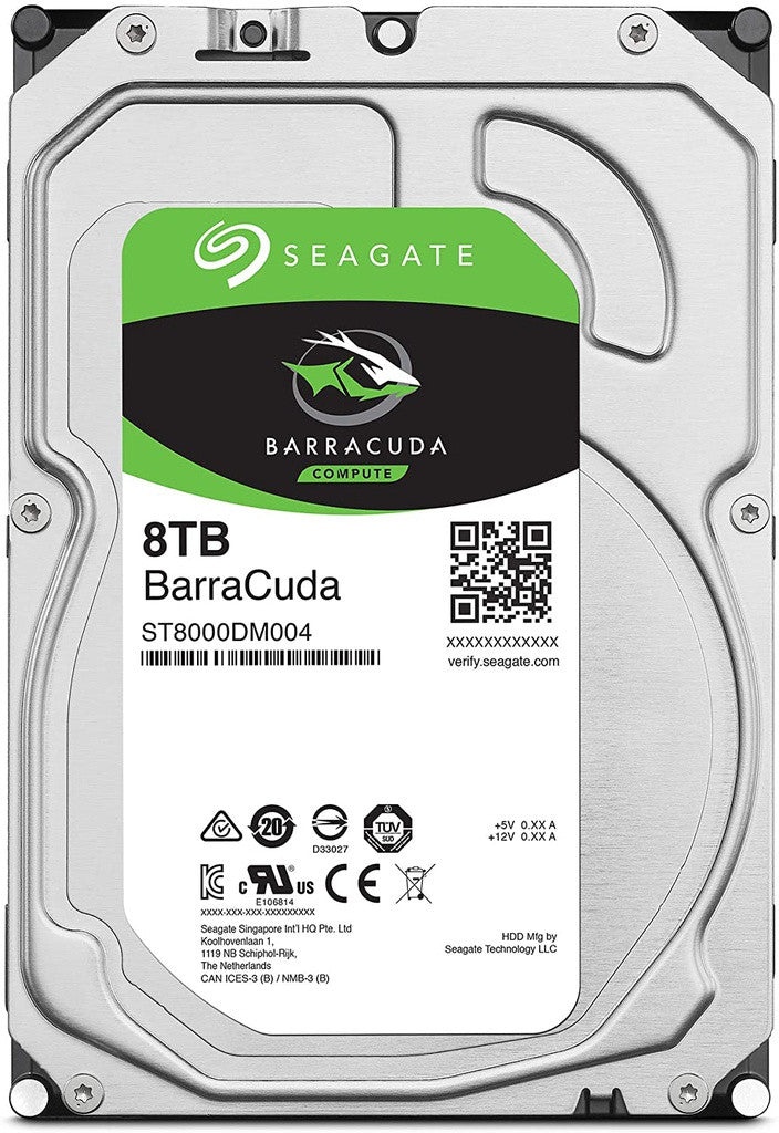 SEAGATE IRONWOLF NAS INTERNAL 3.5" SATA DRIVE, 8TB, 6GB/S, 7200RPM, 3YR WTY - ST8000VN004