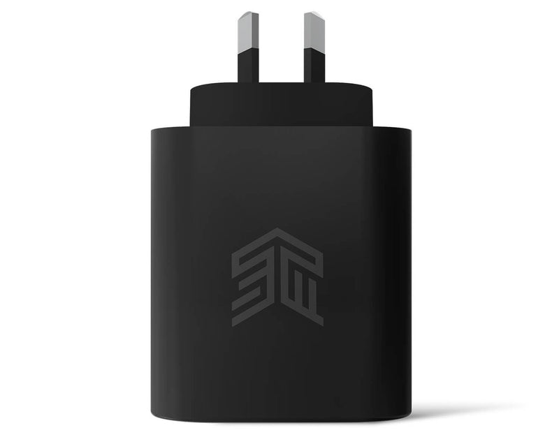 STM 65W DUAL PORT (USB-C & USB-A) POWER ADAPTER (AUNZ) - BLACK - STM-931-381Z-02