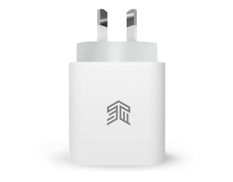 STM 20W USB-C POWER ADAPTER PLUG WHITE - STM-931-318Z-01DD