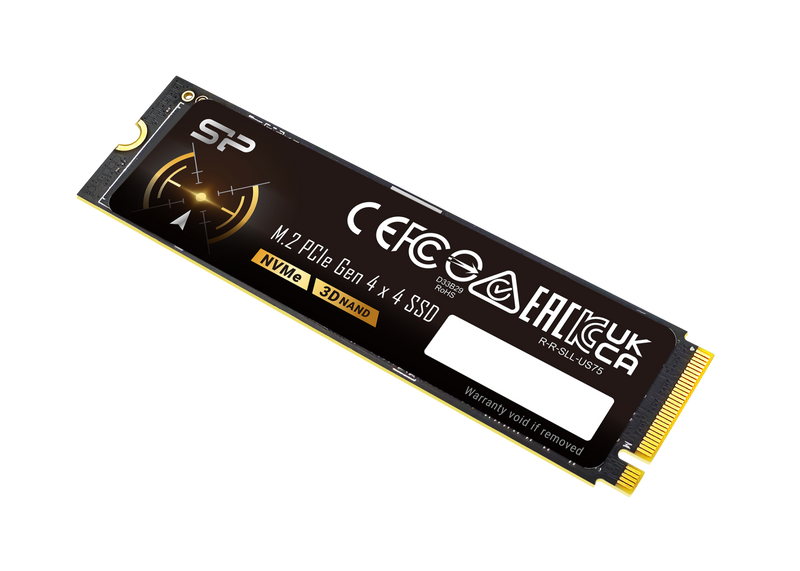 Silicon Power US75 1TB PCIe 4.0 NVMe M.2 SSD 7400MB/s 6500MB/s 5YR