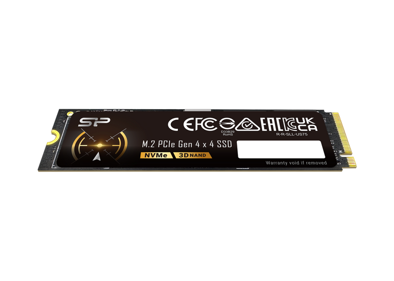 Silicon Power US75 1TB PCIe 4.0 NVMe M.2 SSD 7400MB/s 6500MB/s 5YR