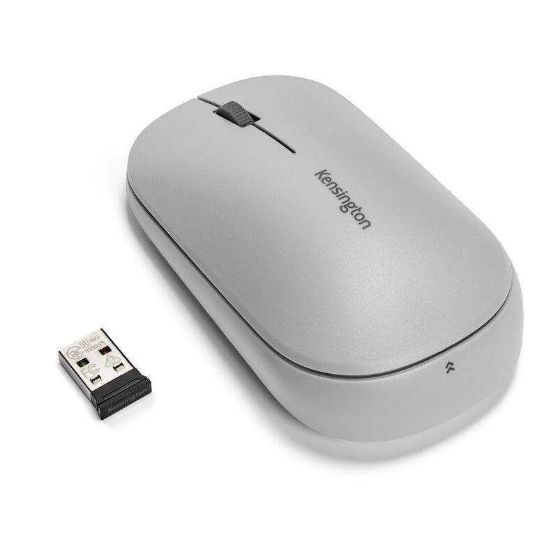 KENSINGTON SURETRACK WIRELESS AND BLUETOOTH MOUSE, DUAL CONNECT - GREY - K75351WW