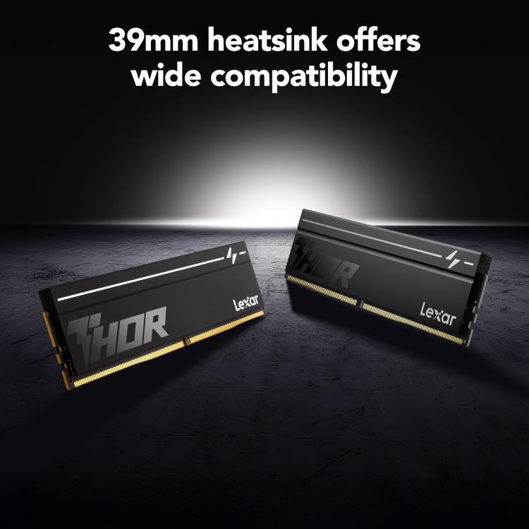 Lexar THOR G2 32GB DDR5 6000MT/s CL38 RAM Kit 2x16GB Black XMP EXPO Memory