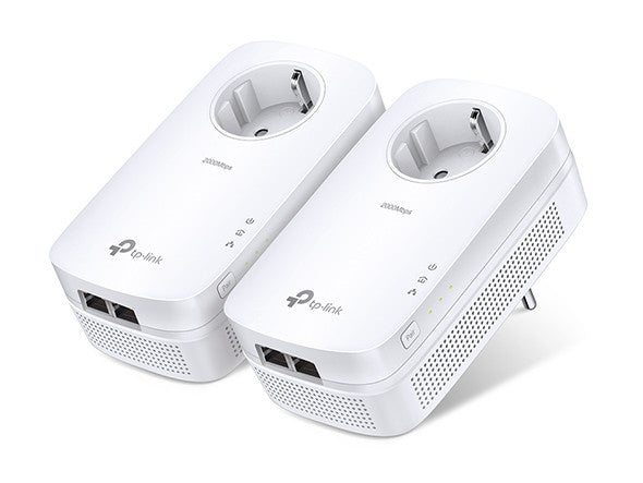 TP-LINK AV2000 GIGABIT PASSTHROUGH POWERLINE STARTER KIT, GbE(2), 3YR WTY - TL-PA9020P KIT