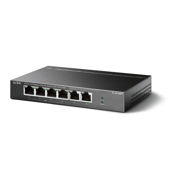 TP-Link PoE Switch TL-SF1006P 6 Port Fast Ethernet 4 Port PoE+ 67W