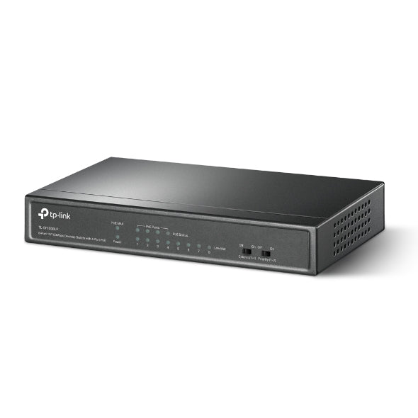 TP-Link TL-SF1008LP 8-Port Fast Ethernet PoE Switch 4x PoE Ports 41W Desktop