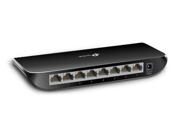 TP-LINK TL-SG1008D, 8-PORT DESKTOP GIGABIT SWITCH, 8 10/100/1000M RJ45 PORTS, PLASTIC CASE, 3 YEARS