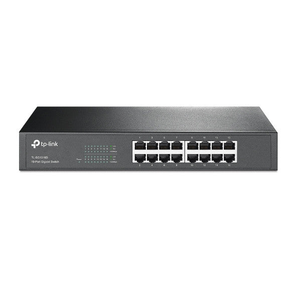 TP-LINK TL-SG1016D, 16-PORT GIGABIT DESKTOP/RACKMOUNT SWITCH, 3 YEARS