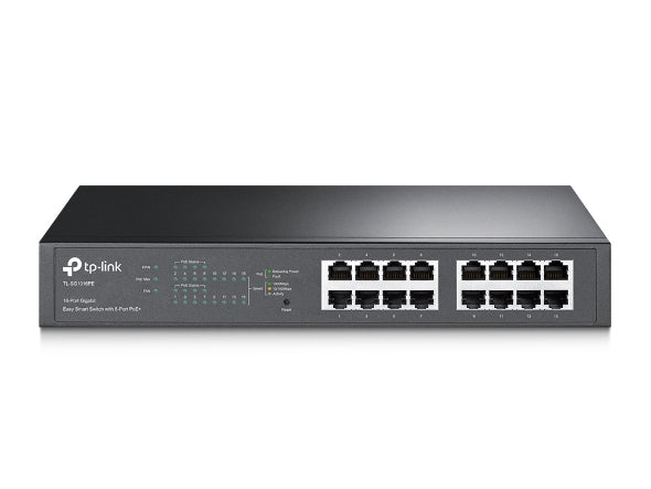 TP-Link TL-SG1016PE 16-Port Gigabit Easy Smart PoE+ Switch 8x PoE+ 32Gbps