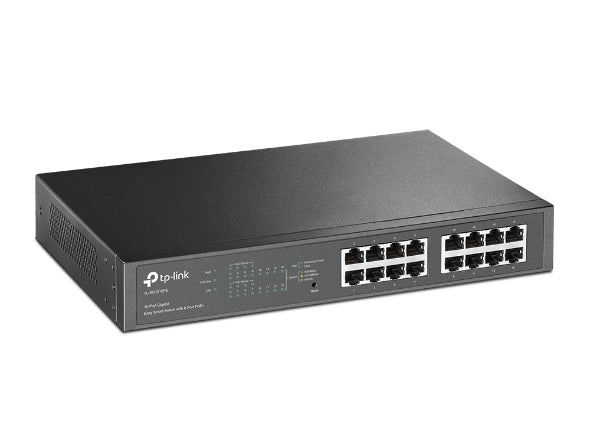 TP-Link TL-SG1016PE 16-Port Gigabit Easy Smart PoE+ Switch 8x PoE+ 32Gbps