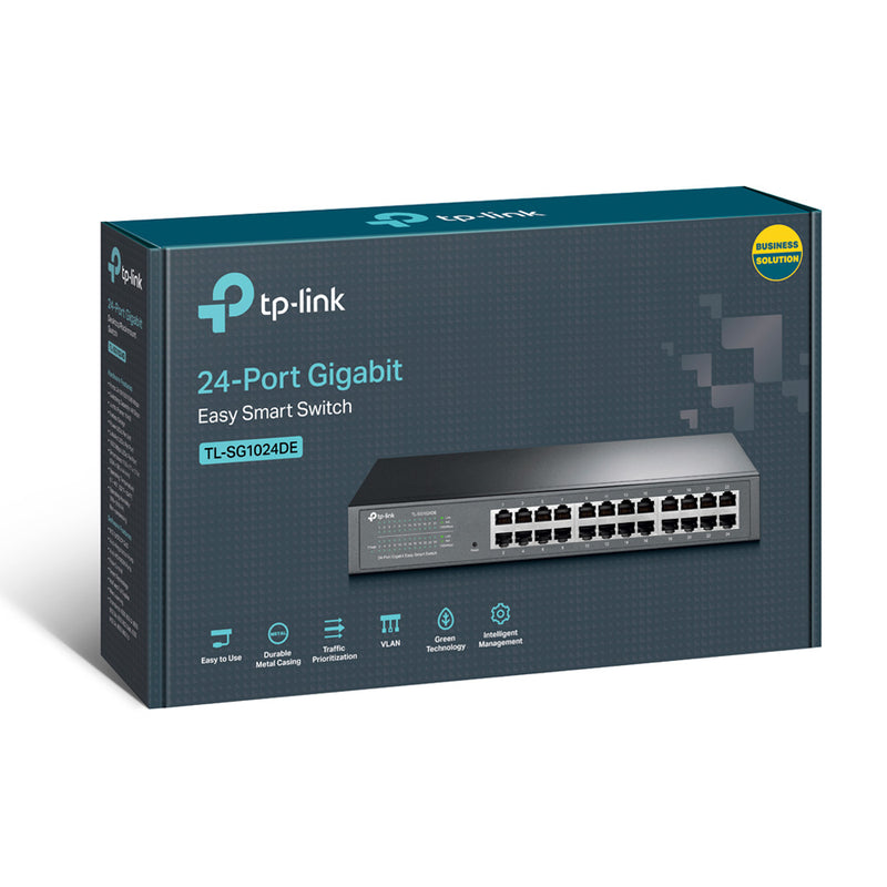 TP-Link 24 Port Easy Smart Gigabit Switch Metal Case Business Network Switch
