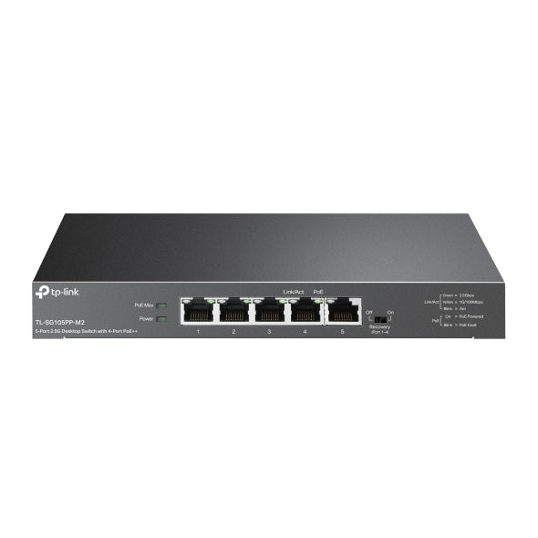 TP-Link 5 Port 2.5G PoE++ Switch 123W 4x PoE++ Metal Case Network Switch