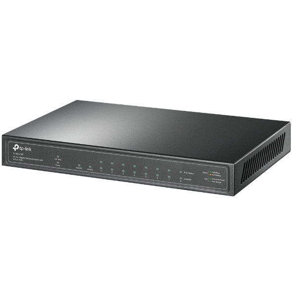 TP-LINK TL-SG1210P, 10-PORT GIGABIT DESKTOP SWITCH WITH 8-PORT POE+, 5 YEARS