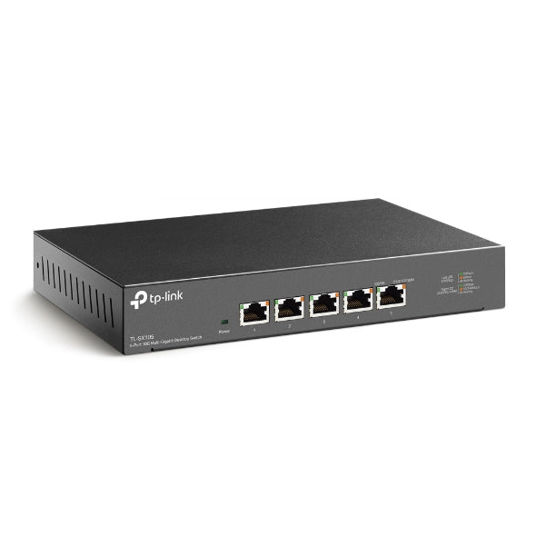 TP-Link 10G Switch TL-SX105 5 Port 10GbE Desktop Switch 100Gbps Capacity