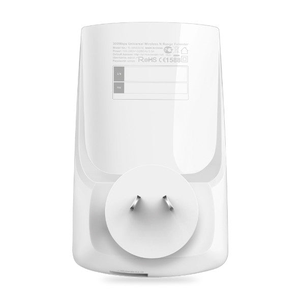 TP-LINK TL-WA850RE, 300MBPS UNIVERSAL WIFI RANGE EXTENDER, 3 YEARS