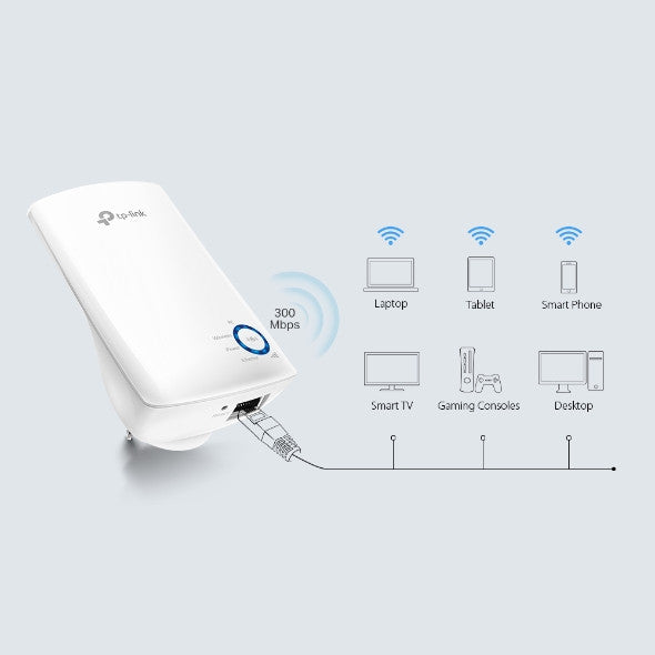 TP-LINK TL-WA850RE, 300MBPS UNIVERSAL WIFI RANGE EXTENDER, 3 YEARS