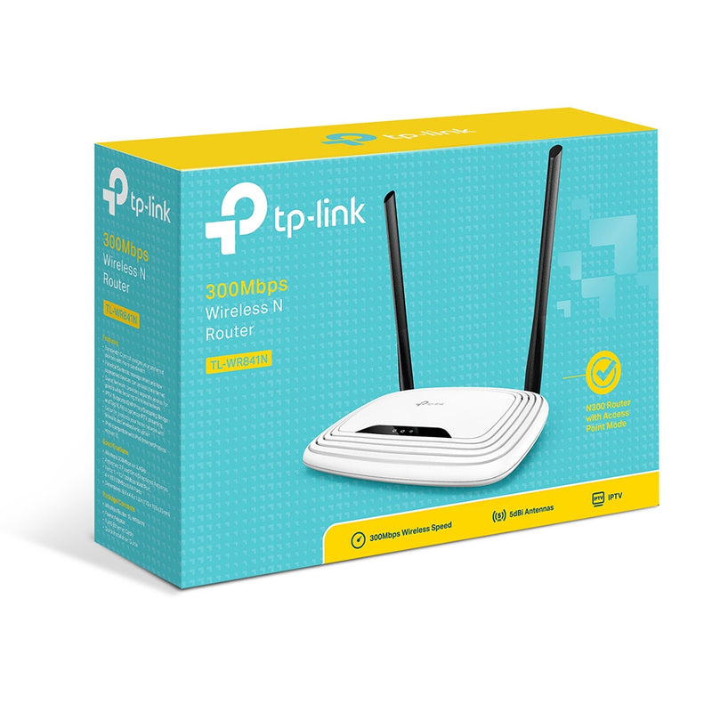 TP-Link TL-WR841N 300Mbps Wireless N Router - Wireless router - 4-port switch - 802.11b/g/n (draft 2.0) - 2.4 GHz