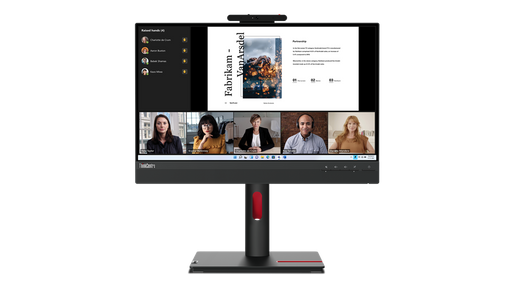 LENOVO TIO22 21.5" WLED IPS FHD MONITOR, HDMI, DP, USB, SPKR