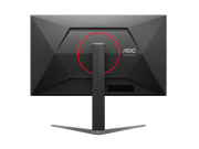 REAR VIEW OF Gaming monitor with AOC logo on a green background