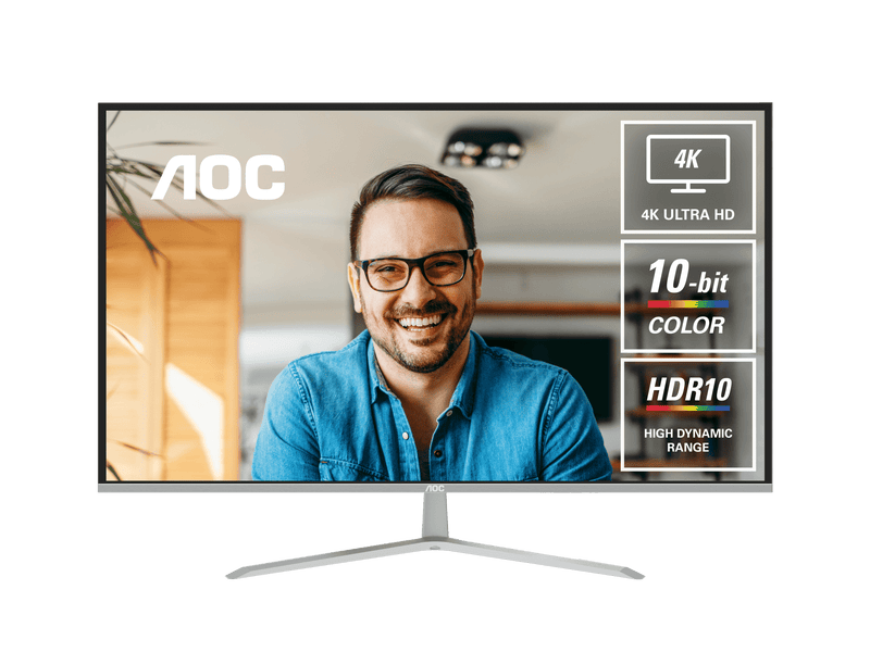 AOC U32V11N 32" UHD Monitor - 4ms - 60Hz - IPS - 3840 x 2160 - HDMI - DisplayPort