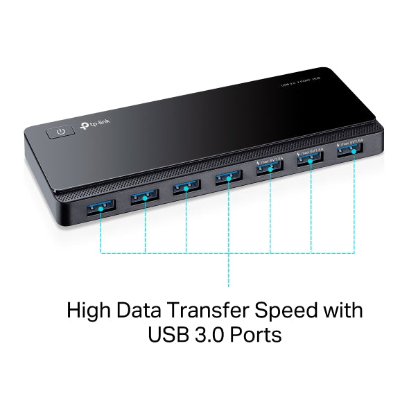 TP-Link 7 Port USB 3.0 Hub with USB Micro-B Interface and Power Support