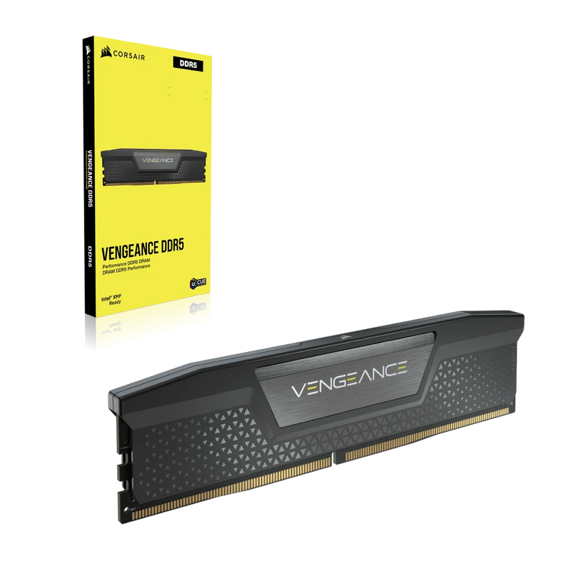 Corsair VENGEANCE 64GB DDR5 4800MT/s CL40 RAM Kit 2x32GB Black Memory
