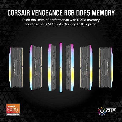 Corsair Vengeance RGB 64GB (2x32GB) DDR5 UDIMM 5200MHz C40