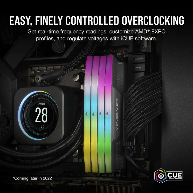 Corsair Vengeance RGB 64GB (2x32GB) DDR5 UDIMM 5200MHz C40