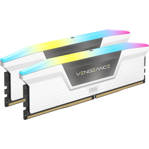 Two Vengeance RAM modules with RGB lighting on a white background