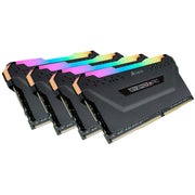 Corsair Vengeance RGB PRO 32GB(4x8GB) DDR4 3200MHz C16 Memory Kit — Black