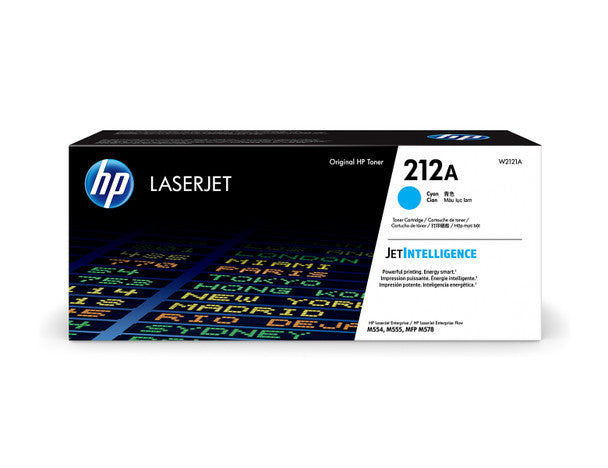 HP 212A CYAN TONER - APPROX 4.5K PAGES - FOR M554, M555, M558 SERIES
