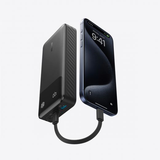 ANKER 20K 30W POWER BANK (BLACK) - A1384H11