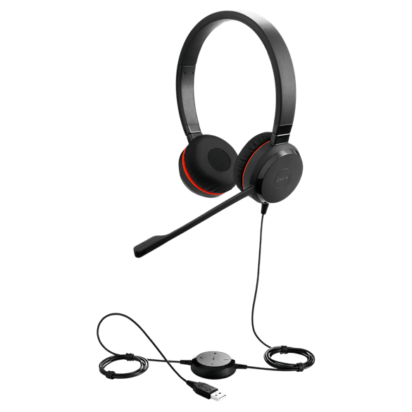 JABRA CORDED EVOLVE 20 MS STEREO SE HEADSET,USB-A (4999-823-309)