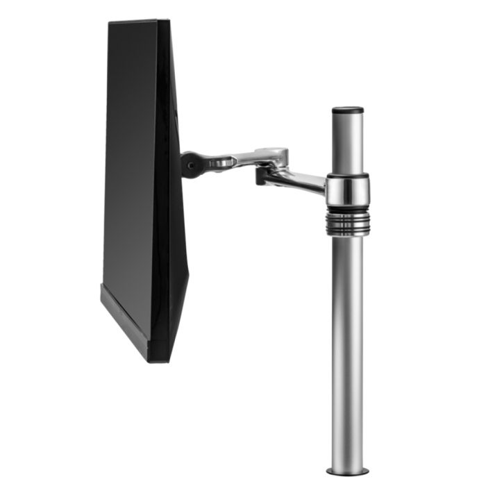 ATDEC SINGLE MONITOR DESK MOUNT, UP TO 8KG, VESA 75x75 , 100x100, WHITE, 10YR WTY - AF-AT-SW