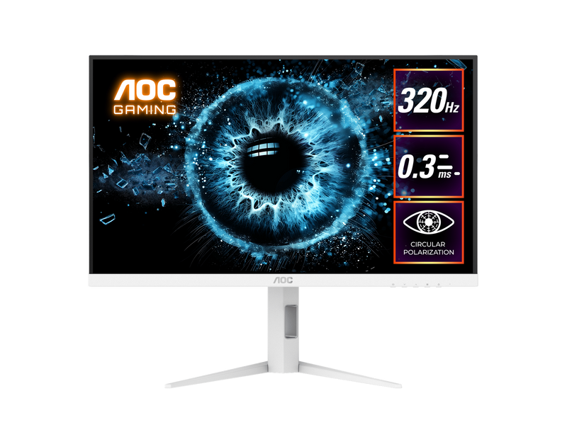 AOC Q27G4SL/WS 27in Fast IPS Gaming Monitor – 1440p – 320Hz – 1ms – HDR 450 – sRGB 125%