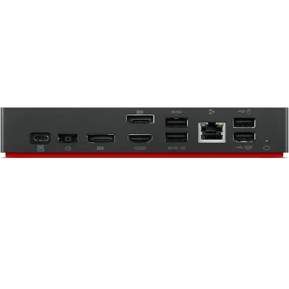 Lenovo ThinkPad Universal USB-C Smart Dock 100W Power Delivery 4K Triple Displays 2xDP