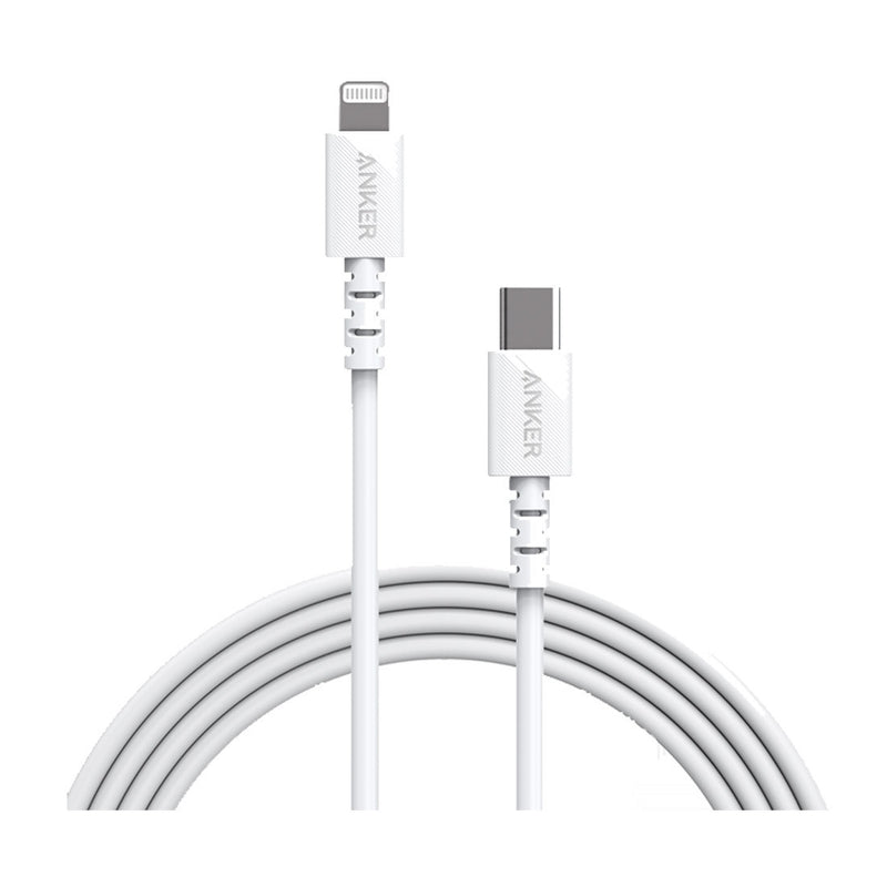 ANKER POWERLINE SELECT USB-C TO LIGHTNING CABLE 1.8M - WHITE - A8613T21