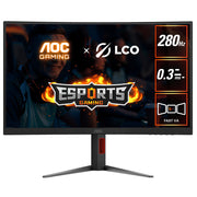 AOC 27 inch Curved Gaming Monitor, 0.3ms, 280Hz, 1080 (FHD)