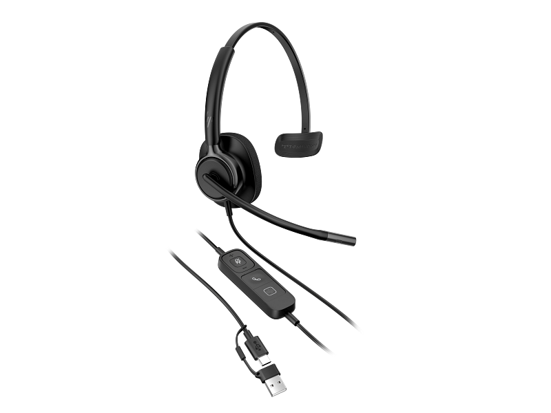 HP Poly Mission 415 Wired USB-C ANC On-Ear Headset Microsoft Teams Certified