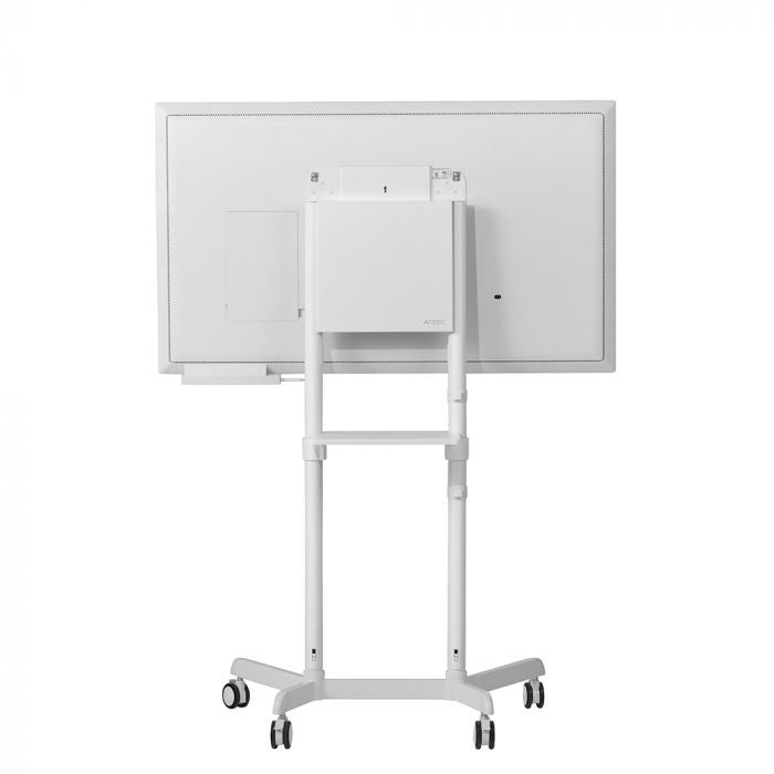 ATDEC MOBILE CART, PORTRAIT/LANDSCAPE, UP TO 70KG, VESA UP TO 600X400, WHITE, 10 YR WTY - AD-TVC-70R-W