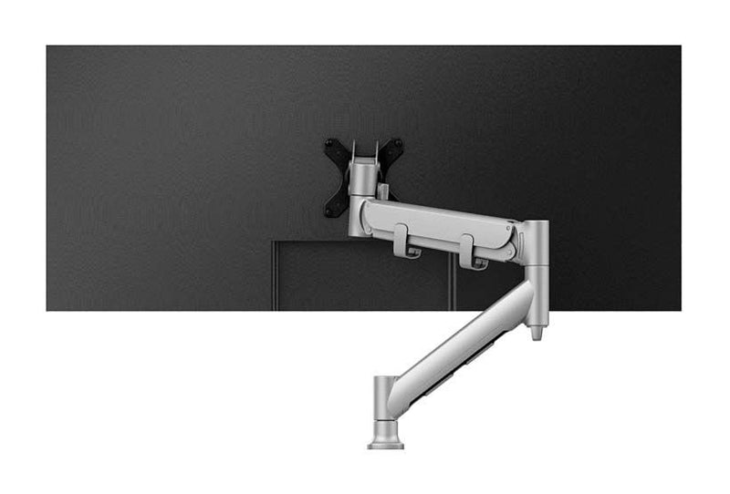 ATDEC FORTIS HEAVY DUTY DYNAMIC MONITOR ARM WITH HD F-CLAMP, SILVER - AWMS-HXB-H-S-V