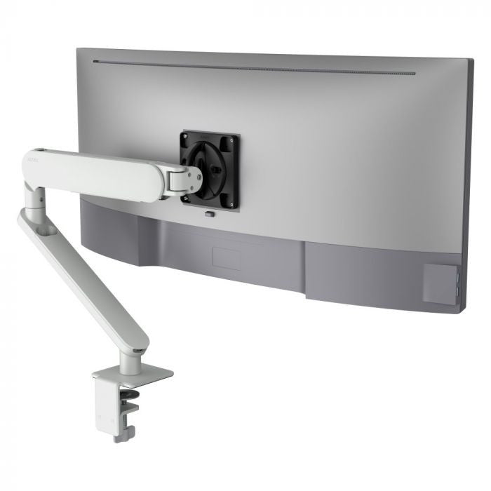 ATDEC ORA SINGLE DYNAMIC MONITOR ARM, F CLAMP, UPTO 35"/8KG,UPTO VESA 100x100, WHITE, 10YR - AW-ORA-F-W