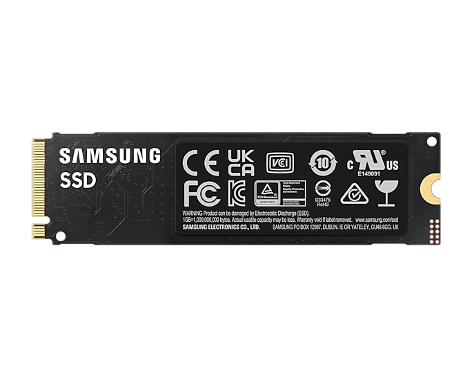 Samsung 990 EVO 1TB PCIe Gen4/5 NVMe SSD  IOPS 600TBW 1.5M hrs V-NAND TLC AES 256-bit Encryption 5yr wty