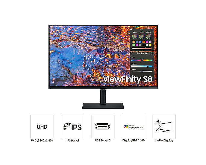 Samsung ViewFinity S80PB 32" 4K UHD HDR IPS Business Monitor (90W USB-C + Hub)