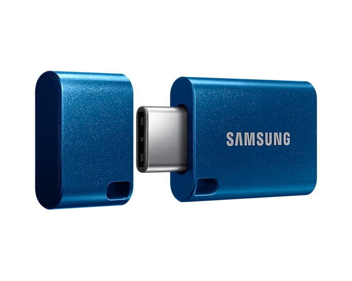 SAMSUNG 64GB USB-C FLASH DRIVE, UP TO 300MB/S R/W, BLUE, 5YR WTY - MUF-64DA/APC