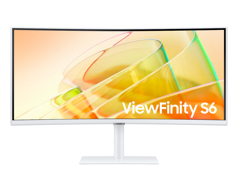 Samsung ViewFinity S65TC 34 Inch VA UWQHD Curved Thunderbolt 4 Monitor White
