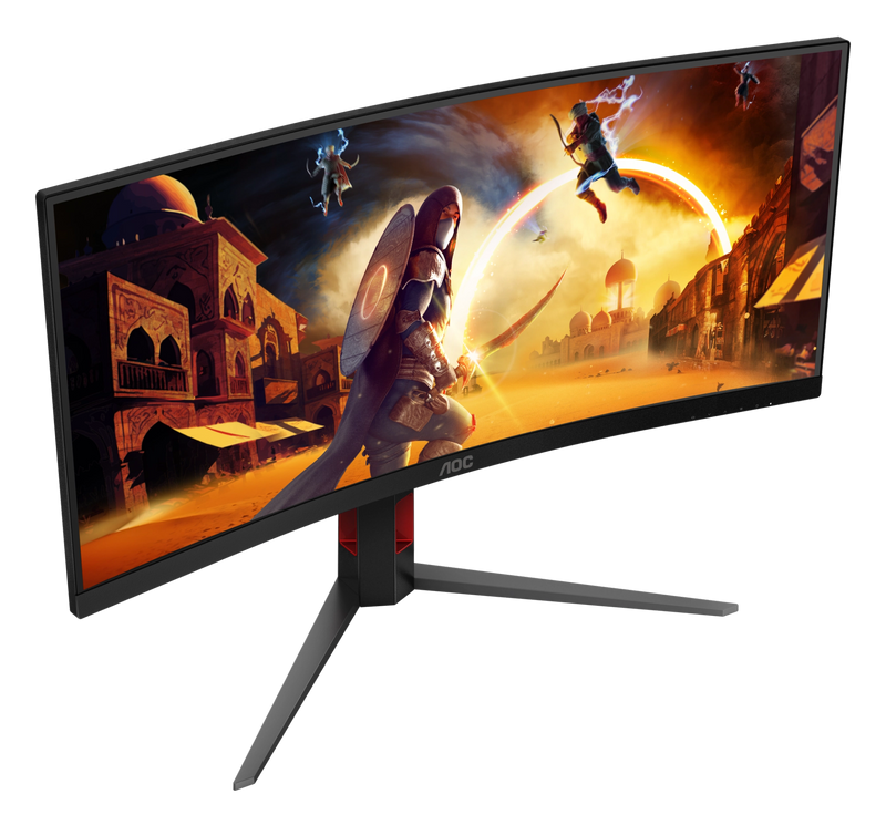 34in VA Ultrawide WQHD Gaming Monitor 1ms 180Hz Adaptive Sync Curved AOC CU34G4