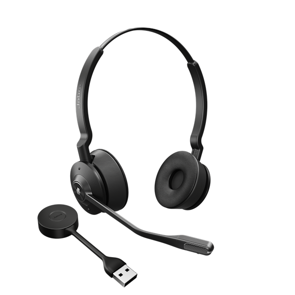 JABRA ENGAGE 55 MS STEREO DECT HEADSET,LINK 400A BLUETOOTH DONGLE,SOFT/DESK PHONE,USB-A (9559-450-111)